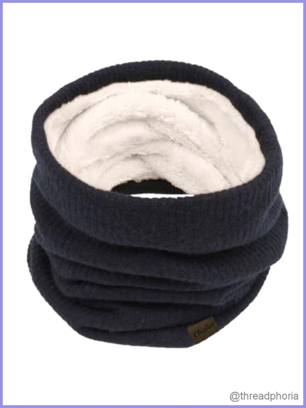 Fleece Lined Infinity Scarf Neck Warmer Winter Loop Circle Scarf